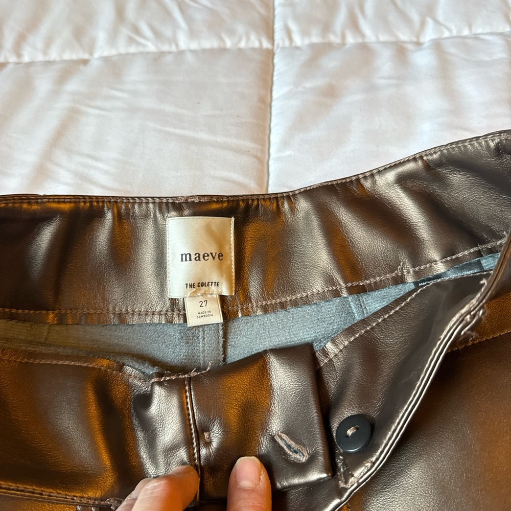 Maeve Metallic Bronze Women's Pants
